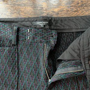 Nanette Lepore Black Pedal Pushers with detailing - Size 8